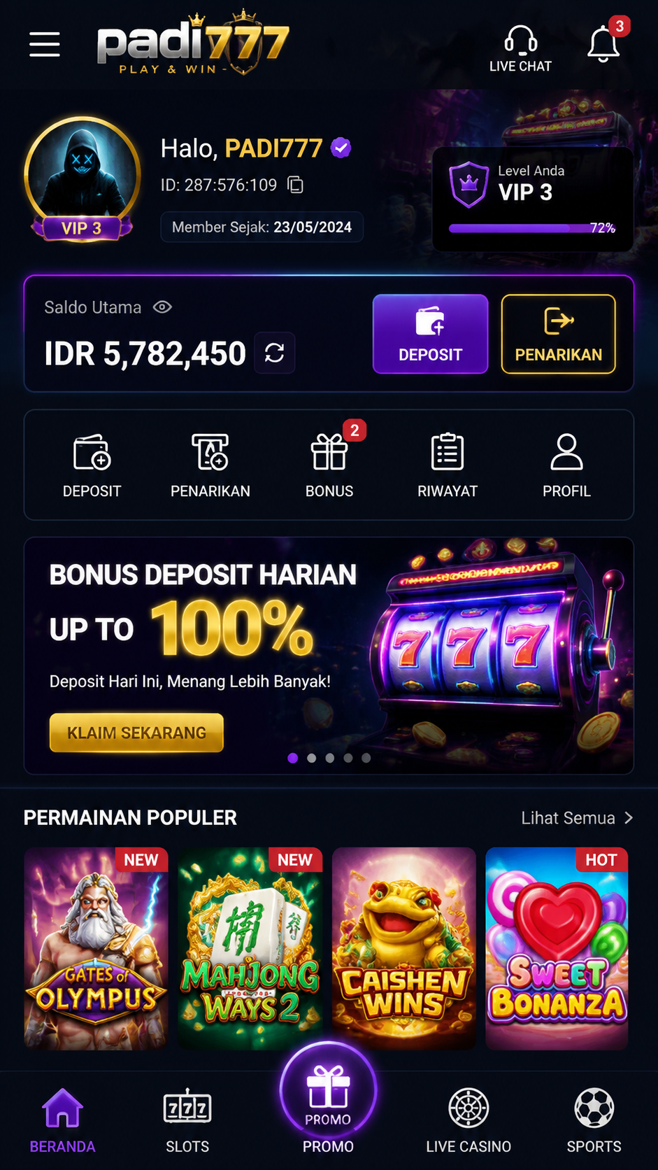 Screenshot 3 padi777